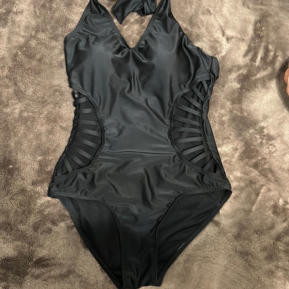 New black bathing suit.